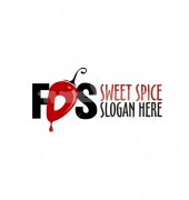 O Sweet Spice Food Restaurant Logo Template