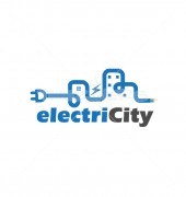 Electric City Abstract Cleaning Services Logo
