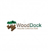 Wood Dock Premade Product Logo Design