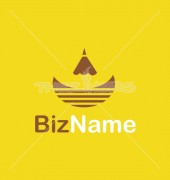 Gave form Pencil Logo Template