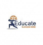 Educate World Child Education Logo Template