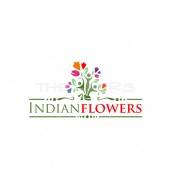 Memorable Bouquet Premade Abstract Floral Logo 