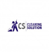 CS Cleaning Solutions Elegant Cleaning Services Logo Template