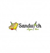 Starter Sandwich Burger Street Logo Template