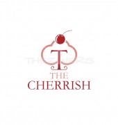 T Cloud Cherry Food & Bar Logo Template