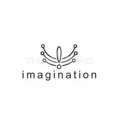 W Letter Digital Imagination Stylish Logo Template