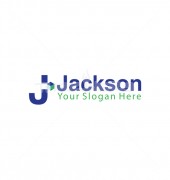 J Letter Box Abstract Premade Logo Design