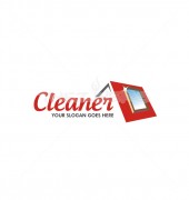 Clean Shine House Premium Cleaning Services Logo Template