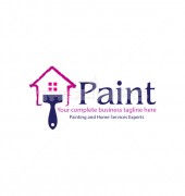Painting Experts Elite Cleaning Services Logo Template