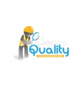 Quality Homes Real Estate Logo Symbol