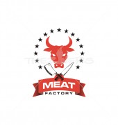 Meat Factory Premade Logo Template