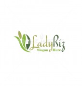 Lady Face in Leaves Premade Products Logo Design