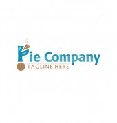 P Letter Pie Chart Creative Logo Template