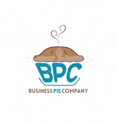 Pie Cake Fast Food & Bakery Logo Template 