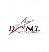 A Letter Dancing Star Creative Logo Template