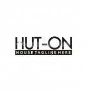 Hut-On Housing Abstract Real Estate Logo Outline