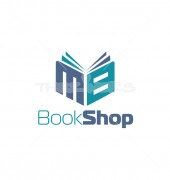 MB Letter Book Shop Creative Education Logo Template