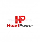 Heart Power Abstract Medical Solution Logo Template