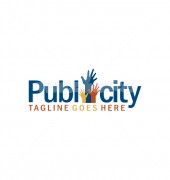 Public Hands Premade Community Logo Design