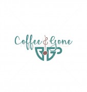Coffee & Beans Creative Typography Food Logo Template