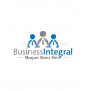 People Integrate Global Services Logo Template