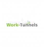 Work Tunnels Typography Logo Template