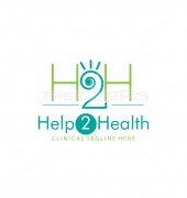 H2H - Help 2 Health Elegant Premade Logo Template