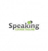 Speaking Course Elegant Education Logo Template