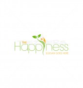 Natural Happiness Health Products Logo Template