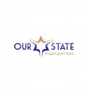 O Letter Star State Abstract Logo Template