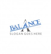 A Letter Balance Creative Finance Solutions Logo Template