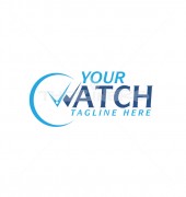 Watch Time Financial Clock Group Logo Template