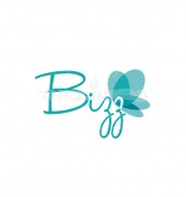 Butterfly Screening Leaf Logo Design Template