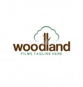 Woodland Tree Creation Products Logo Template
