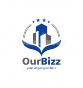 Builders Building Creative Childcare Logo Template