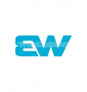 Letter E AND W Abstract Logo Template