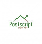 Postscript Mountain Growth Incredible Accounts Logo Template