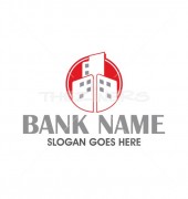 Real Estate Construction Abstract Logo Outline